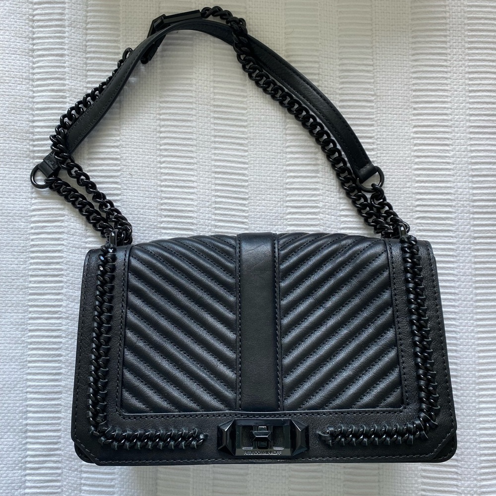 Rebecca Minkoff Chrevron Quilted Love Crossbody
